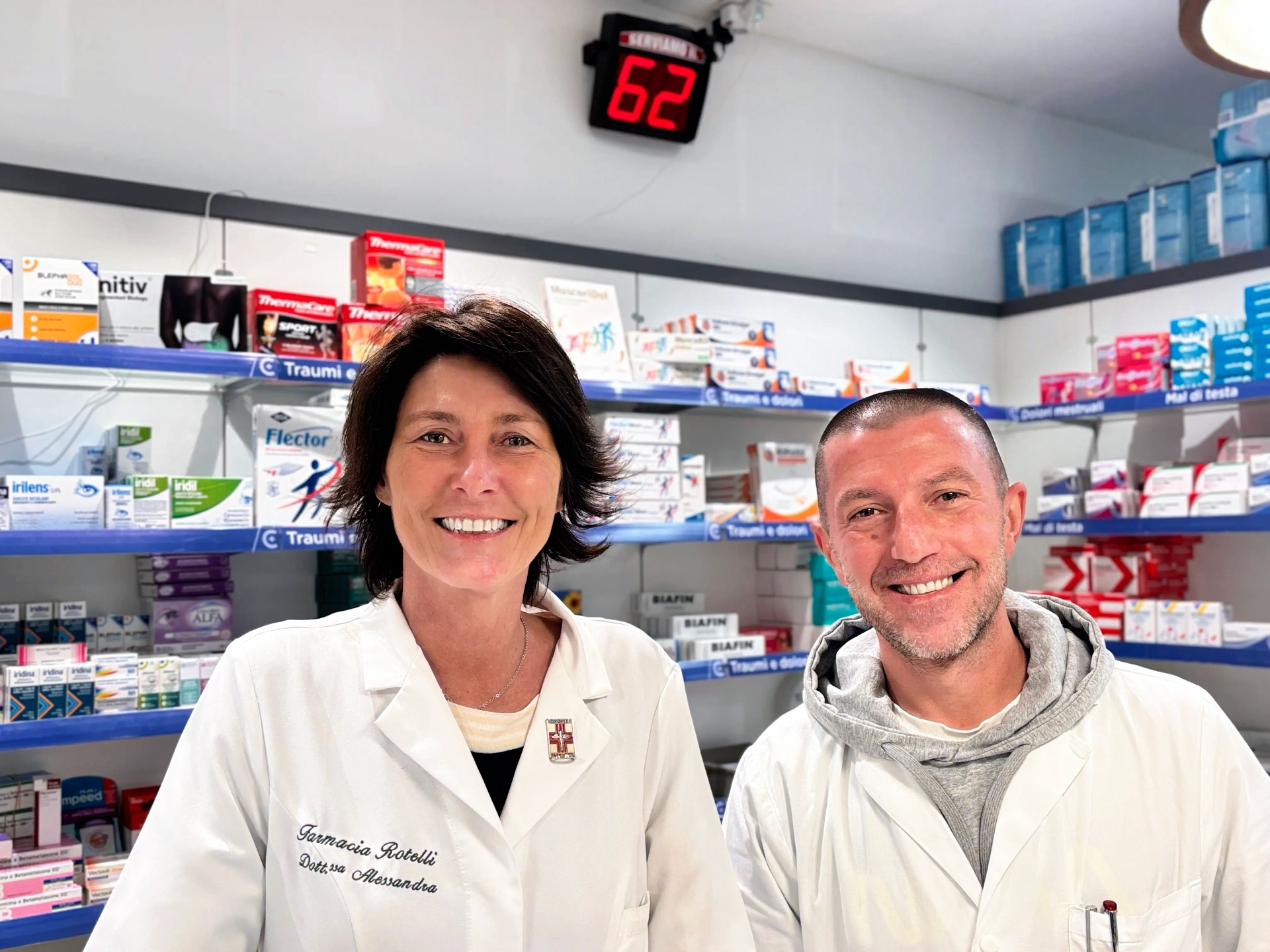 Il team della Farmacia Rotelli